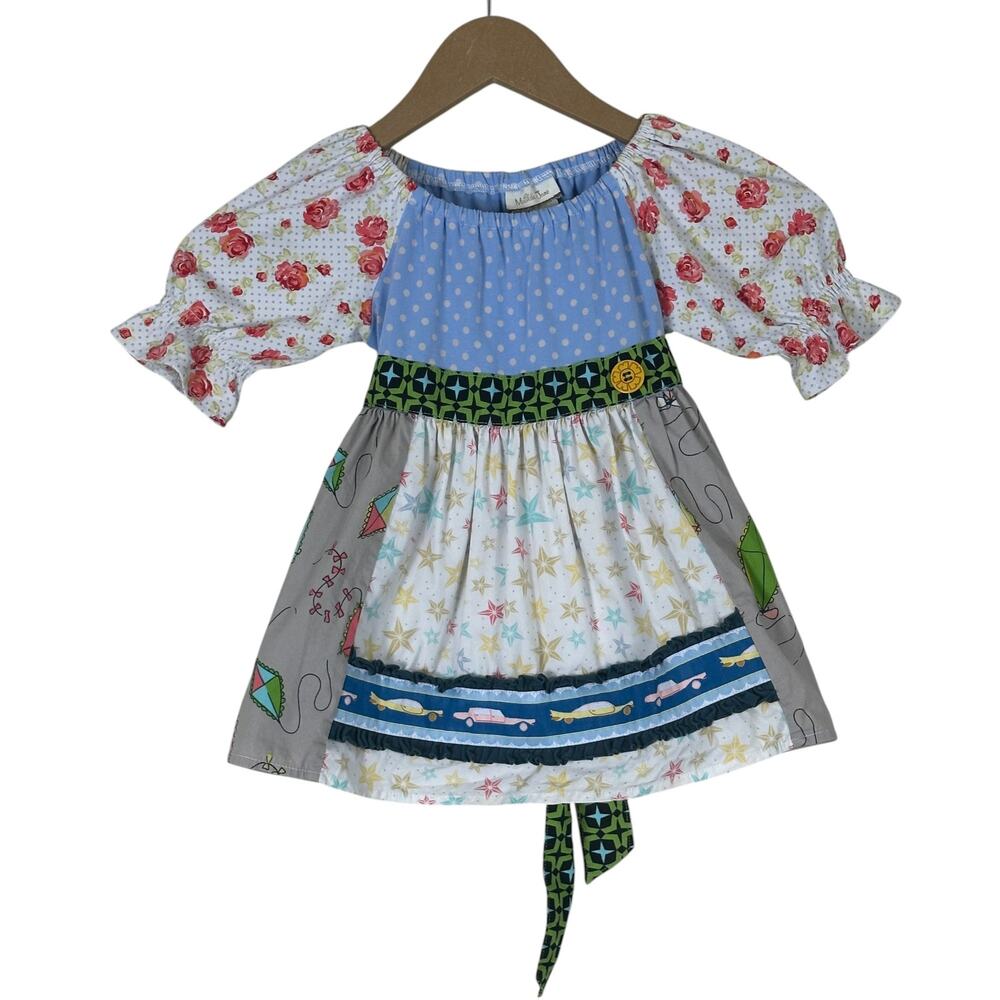 Matilda Jane Wonderful Parade Peasant Top Girls 4 Multicolor Floral Cottagecore